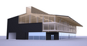 A CGI of the timber car park, which has now been completed