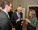 From left: Alex Dalton and Frances Dalton of Daltons Wadkin talk to Sarah Beeny during the sponsors' reception